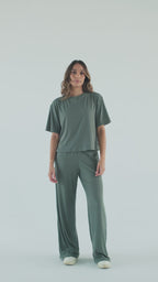 Cozy Rib Set - Green Oil