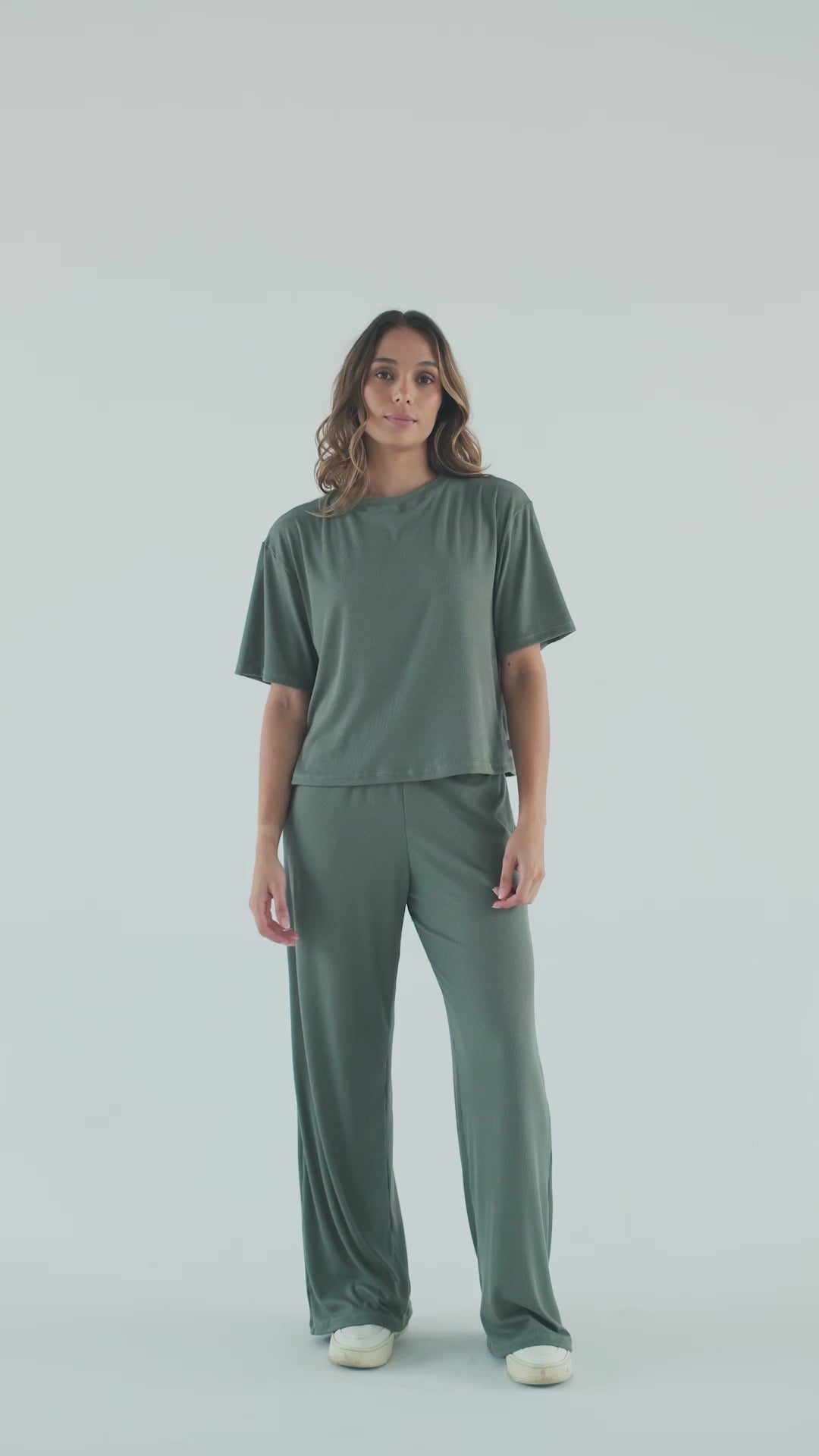 Cozy Rib Set - Green Oil