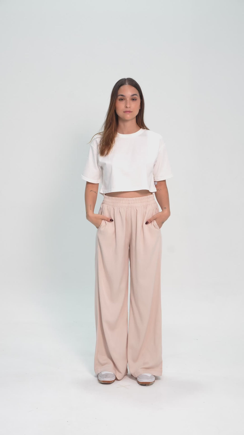 T-shirt Crop Creamy