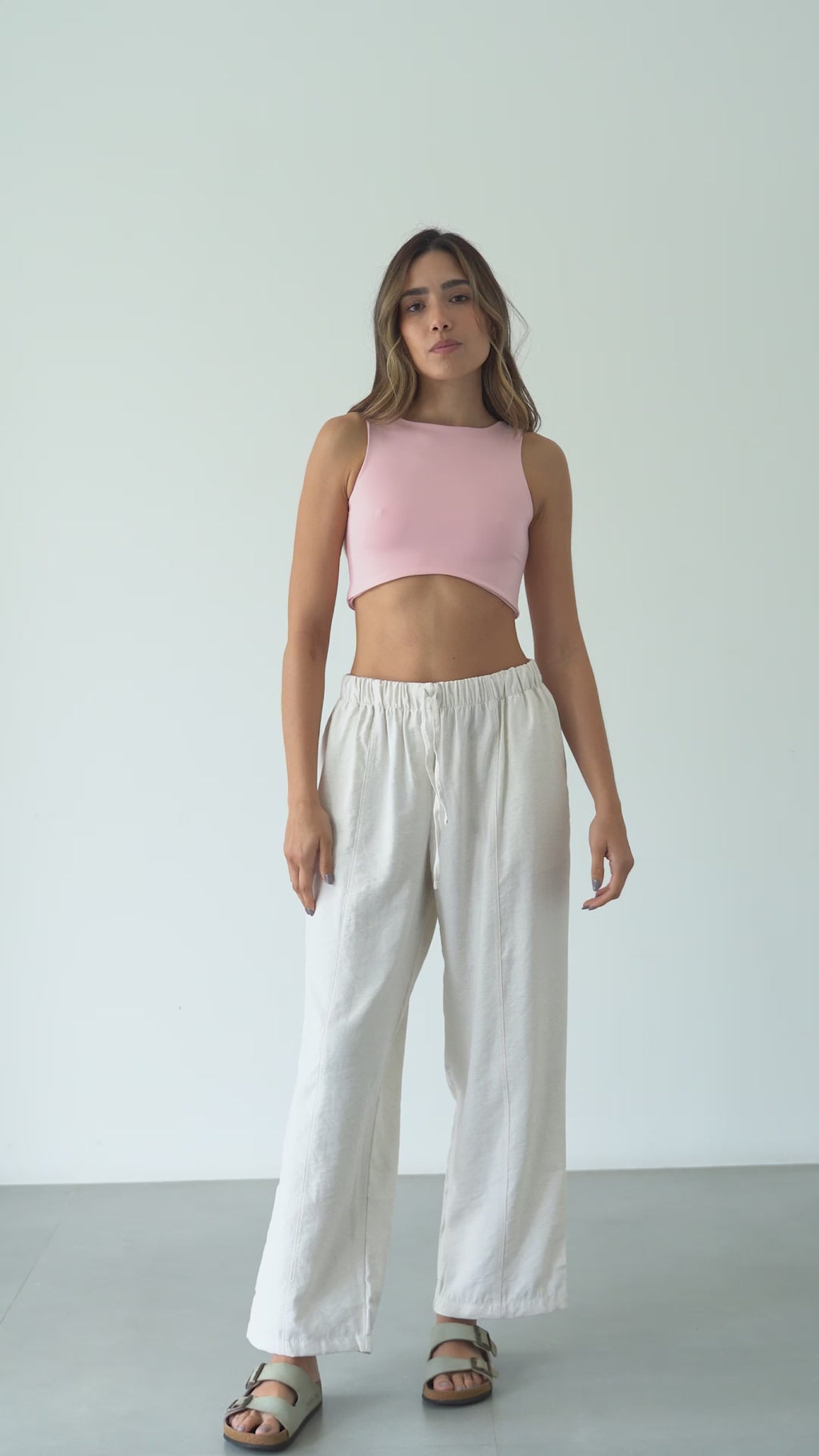 Crop top Soft - Rose