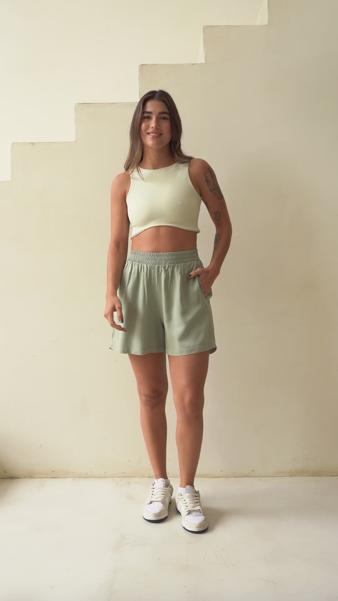 Short Breezy Olive