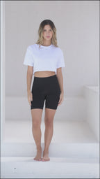 T-shirt Crop Sugar White