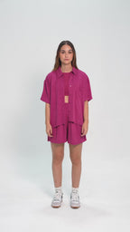 Set Breezy Wine Short