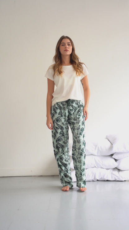 Pijama Pantalón Mujer Palmer Mint
