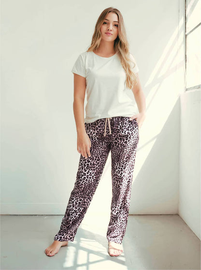 Pijama Pantalón Mujer Leopardo