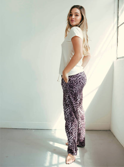 Pijama Pantalón Mujer Leopardo